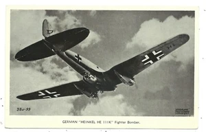 AIRCRAFT - GERMAN "HEINKEL HE111K" FIGHTER BOMBER Postcard. (38A-99) - Picture 1 of 1