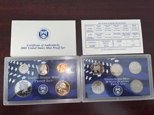 2001 State Quarter 5-Coin Proof Set - United States - Picture 1 of 5