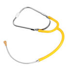 (Yellow)Listening Stethoscope Metal Binaural Earing Aid Audiphones GFL
