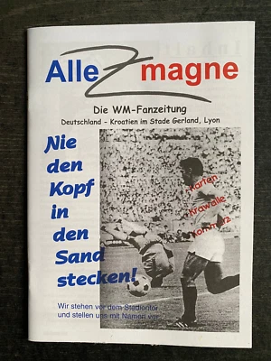 WM 1998 Deutschland - Kroatien, 04.07.1998 in Lyon - Frankreich - Bild 1 von 2