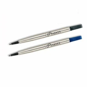 Genuine Parker BALL POINT / ROLLERBALL Refill Medium Fine BLACK /BLUE UK - Picture 1 of 4