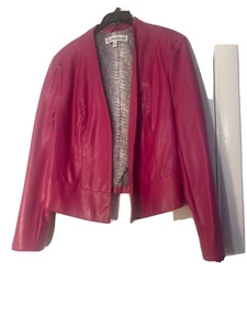 G by Giuliana Faux Leather Jacket Medium - Picture 1 of 8