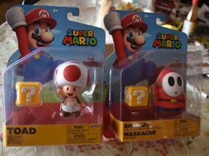 Jakks Pacific Super Mario TOAD & SHY GUY RED FIGURE 4” inch LOT OF 2 NEU - Bild 1 von 7