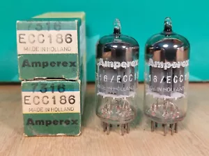 Pair of Amperex PQ 7316 ECC186 NOS NIB 1959 D-getter Vacuum Tubes - 10% matched - Picture 1 of 11
