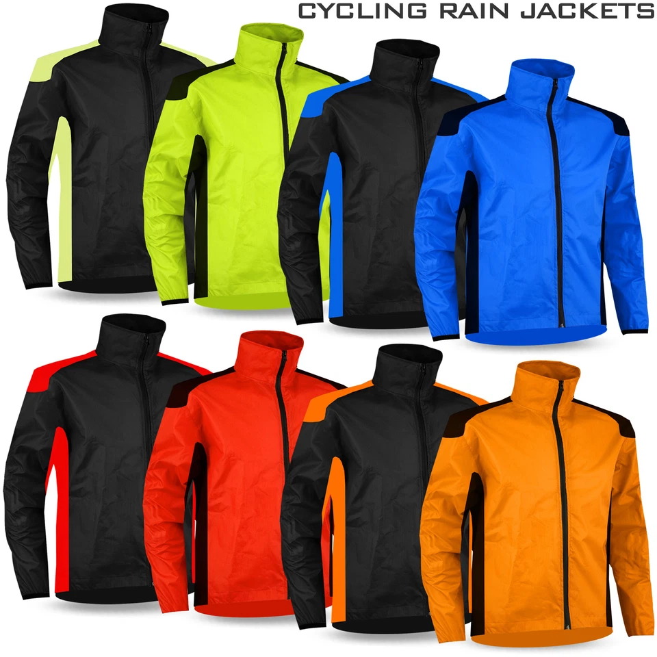 Mens Cycling Rain Jacket Waterproof Windproof Running Top Raincoat Jacket S-XXL - Image 1 of 1