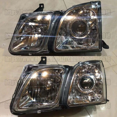 Conjunto de lentes de vidro para faróis de carro Lexus LX470 UZL100 LH + RH 1998-2007 - Imagem 1 de 4