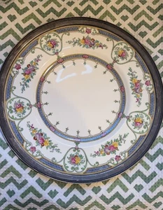 Antique Wedgwood Hand Painted Plate Rim Sterling Silver 6773 - Picture 1 of 7