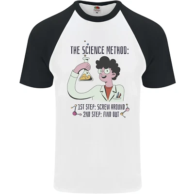 Мужская бейсбольная футболка The Science Method Funny Chemistry Geek - Изображение 1 из 4