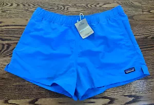 New Patagonia Barely Baggies 2.5” Short Women’s size M Vessel Blue Elastic Waist - Picture 1 of 5