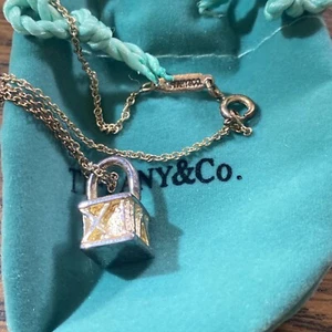 Tiffany & Co. Atlas römische Zahl Würfelkette Sterlingsilber 925 18"" -p - Bild 1 von 7