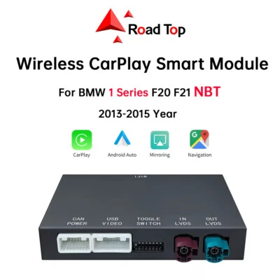 Para BMW Serie 1 F20 F21 NBT Inalámbrico CarPlay Android Auto Coche Kit de Reequipamiento GPS Foto 1 de 4