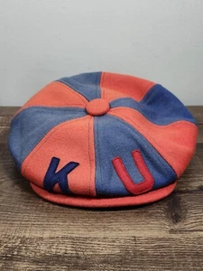 Vintage Kansas University KU Jayhawks Wool Band Hat Eaton Hall Stevens USA - Picture 1 of 12