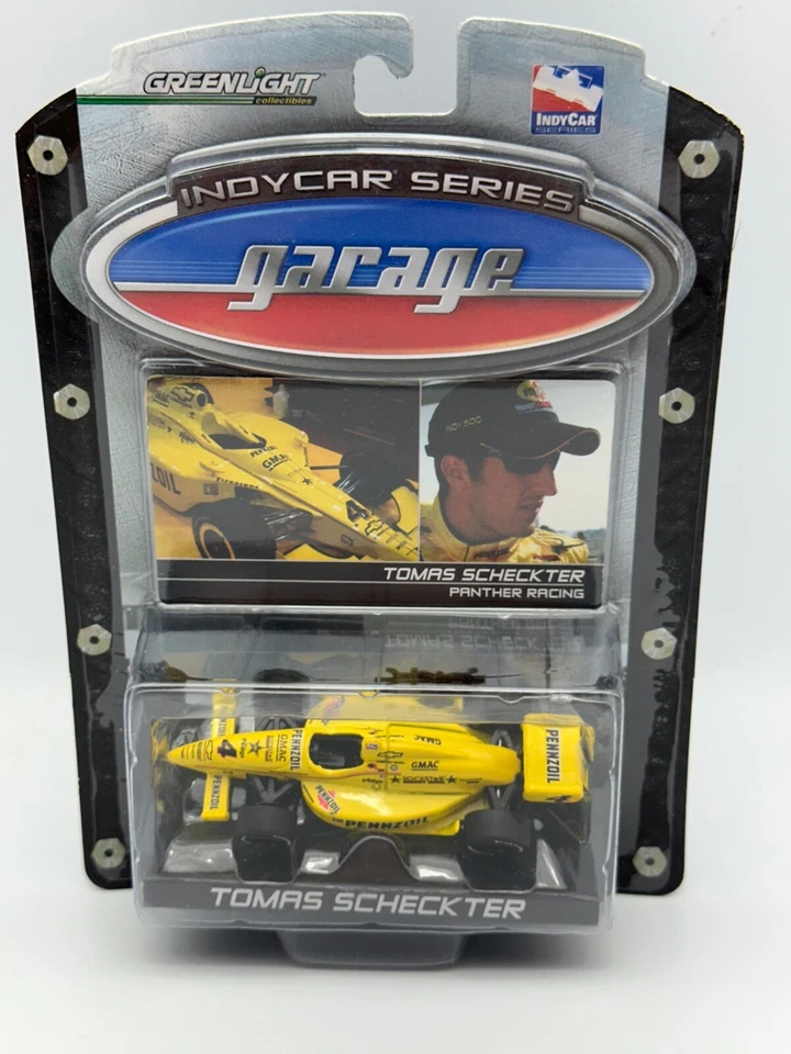 Greenlight IndyCar Garage #4 Tomas Scheckter, Panther Racing, 1:64, nuevo en caja Foto 1 de 4