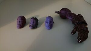Marvel legends Hasbro Thanos Heads and Burnt Infinity Gauntlet Arm