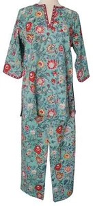 Cotton Pajamas, Chintz Marin - Picture 1 of 4