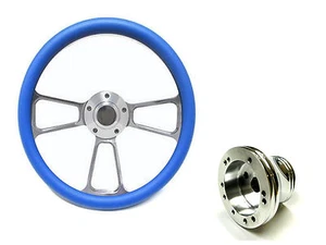 El volante Artic Cat Prowler 14" azul cielo incluye bocina y adaptador - Imagen 1 de 6