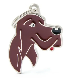 Irish / Red Setter Dog ID Tag (28) - Gravur GRATIS - Personalisiert - Charm - Bild 1 von 3