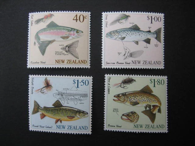 NEW ZEALAND NHM SET-1997 FLY FISHING  SG 2082/5 — 第 1/1 张图片