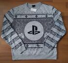 NEW Playstation Logo Controller Ugly Christmas Holiday Grey Sweater XL