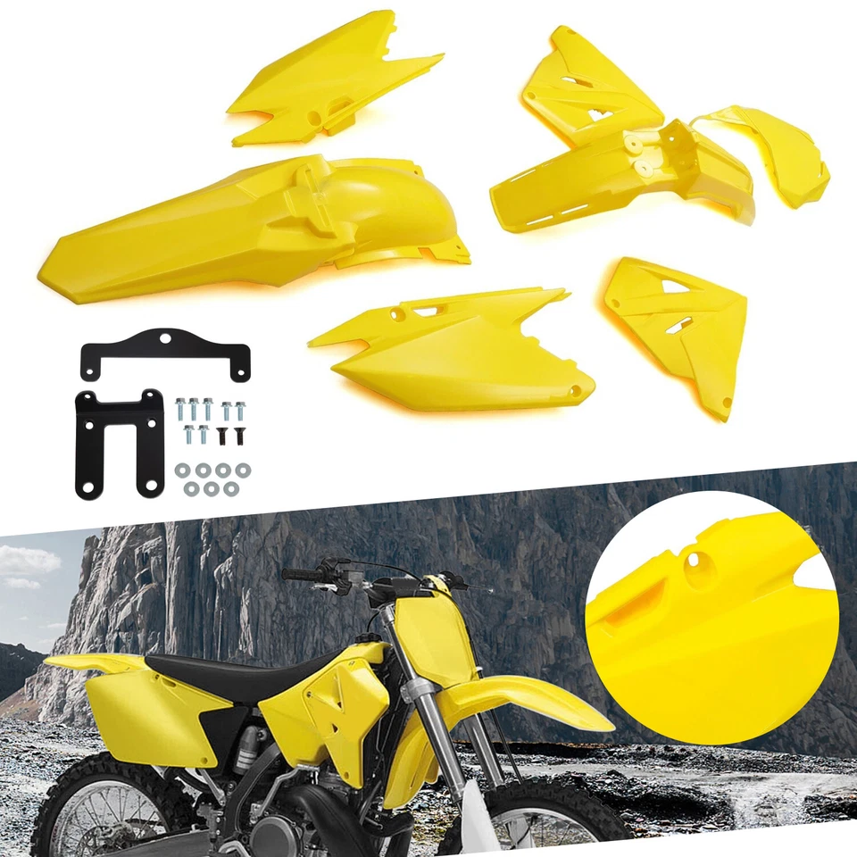 Kit de carrocería de carenado de plástico rediseñado estilo 2019 para Suzuki RM250 RM125 01-08 Foto 1 de 4