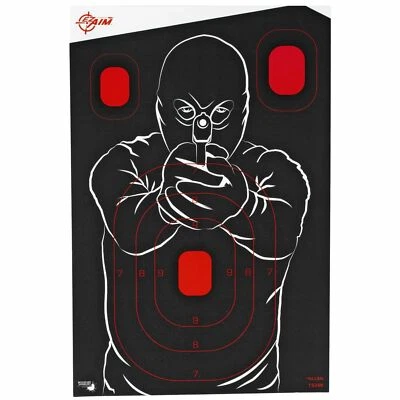 Allen EZ AIM Splash não adesivo Bad Guy Targets 12x18" pacote com 5 papel descamação - Imagem 1 de 2