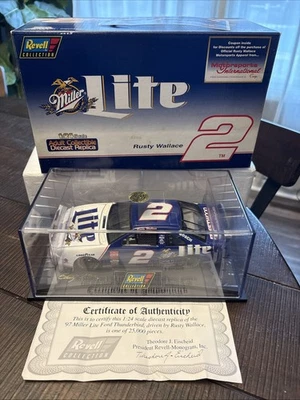 Rusty Wallace #2 Revell Collection 1:24 Scale 1997 Ford Taurus Miller Lite #0409 - Image 1 of 3