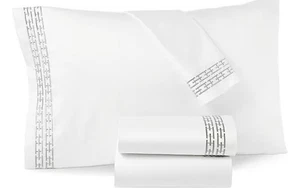 Hotel Collection 100% Pima Cotton 500 TC California King Sheet Set Chainlink - Picture 1 of 6