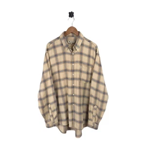 Mens Aquascutum Soft Flannel Shirt Long Sleeve Check XL - Picture 1 of 6