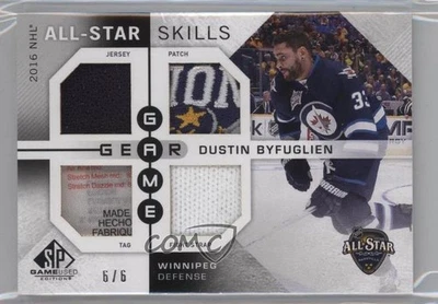2016-17 SP Game Used All-Star Skills Gear /6 Dustin Byfuglien #ASGG-DB - Image 1 of 2