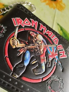 IRON MAIDEN THE TROOPER USED WALLET CHAIN OFFICIAL MERCHANDISE PORTAFOGLIO METAL - Imagen 1 de 16