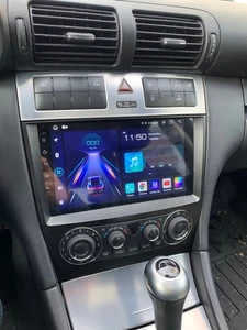Per Mercedes-Benz Classe C/CLK/CLC W203 W209 Autoradio Android13 Carplay GPS SWC - Foto 1 di 11