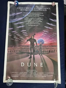 Poster film vintage 1984 DUNE originale arrotolato un foglio 27 x 41 David Lynch *indossato* - Foto 1 di 8