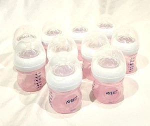 Lote de 10 biberones anticólicos Philips Avent con ventilación sin aire - rosa - Imagen 1 de 1