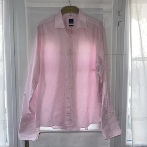 Men’s Daniel Hechter Pink Cotton Shirt 17in Double Cuff - Picture 1 of 15