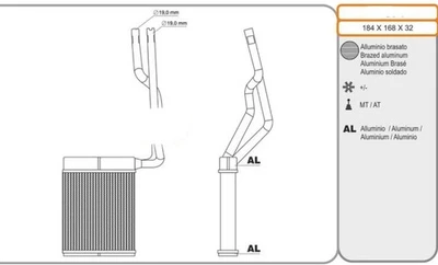 RADIATORE RISCALDAMENTO FORD KUGA - C-MAX - FOCUS III DAL '10 NUOVO ! - Immagine 1 di 4