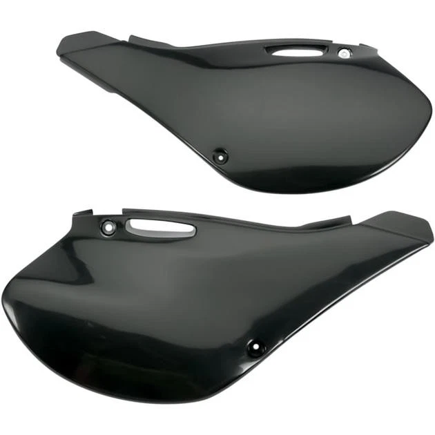 Paneles laterales UFO negros KA03721001 para Kawasaki KX250 2 tiempos/KX125 1999-2002 Foto 1 de 1