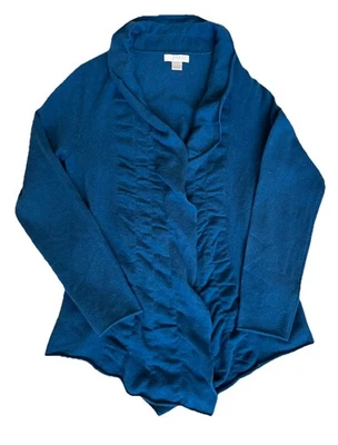 Kenar Women’s  100% Cashmere Cardigan Teal Size L Boho Casual Wear - Image 1 of 4