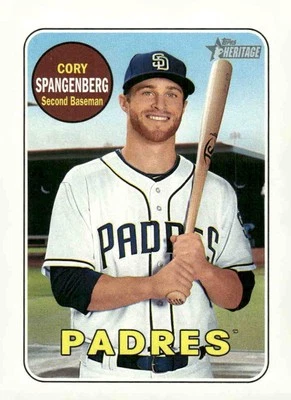 2018 Topps Heritage #281 Cory Spangenberg - Image 1 of 2