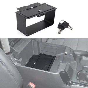 Center Console Organizer Gun Safe Box w/Key Lock For Silverado SIERR 2022-2024 - Picture 1 of 16