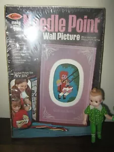 Arrow Needle Point Wall Picture Kit Girl on Swing Vintage 1976 Brand New A4920 - Picture 1 of 5
