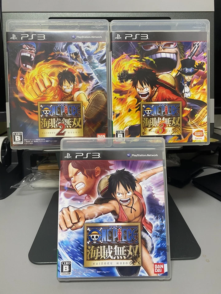 Sony PS3 PlayStation3 One Piece: Pirate Warriors 1 2 3 Japan BANDAINAMUCO - Image 1 of 4
