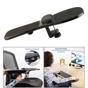 Adjustable Arm Rest Mouse Pad with Wrist Cushion Attaches to Desk or Chair - Picture 1 of 7