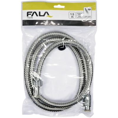 Duschschlauch Brauseschlauch 150cm Edelstahl 1,5m Chrom Standartanschluss 1/2" - Bild 1 von 4