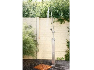 Dusche Außendusche Pooldusche IDEAL Delphin Kaltwasserdusche Entnahmehahn V2A - Bild 1 von 4