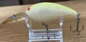 Vintage Bill Norman Deep Little N Fishing Lure • White/Chartreuse - Great Color! - Picture 1 of 8