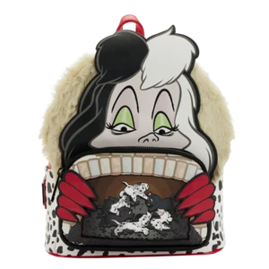 Mini mochila Loungefly Disney Villains - escena Cruella de Vil (con piel sintética) - - Imagen 1 de 4