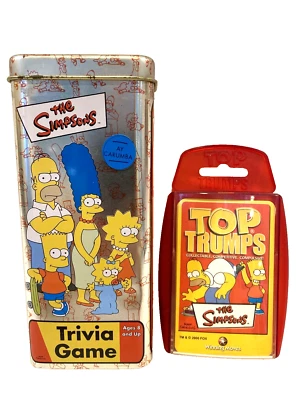 Vintage The Simpsons Tops Trumps Card Game & Carumba Trivia Game - Image 1 of 4