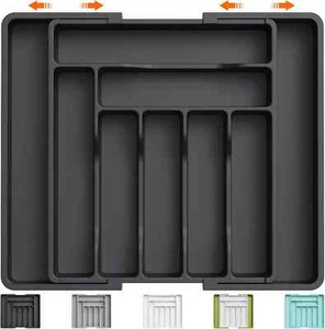 Lifewit Silverware Drawer Organizer, Expandable Utensil Tray for Kitchen, BPA Fr - Picture 1 of 2