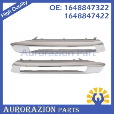 Pair Front Bumper Grille Fog Light Lamp Cover For Mercedes Benz GL350 GL450 X164 - Imagem 1 de 4