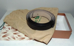 Cinturón Michael B Damas Negro Fino Italiano 56 Pulgadas Largo con Caja - Imagen 1 de 3